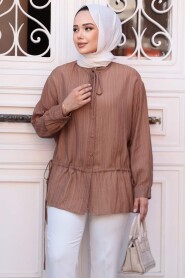 Modest Brown Top 32358KH - 3