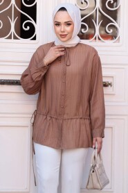 Modest Brown Top 32358KH - 2