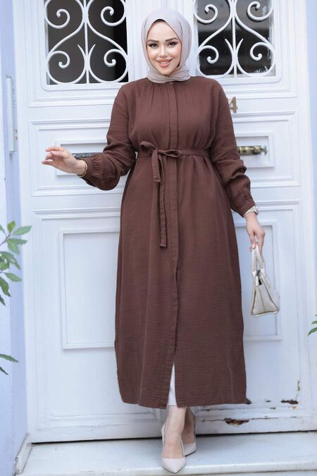 Modest Brown Tunic 19045KH - NEVA STYLE