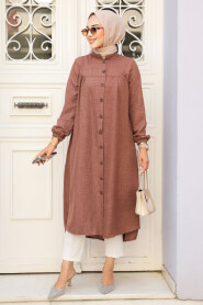 Modest Brown Tunic 5642KH - 3