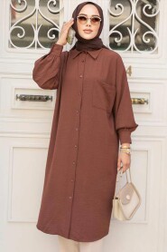 Modest Brown Tunic 6773KH - 1