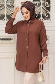Modest Brown Tunic 68501KH - 2