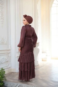 Modest Brown Wedding Dress 50271KH - 3