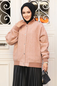 Modest Camel Bomber Jacket 9263C - 2