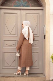 Modest Camel Coat 6714C - 3