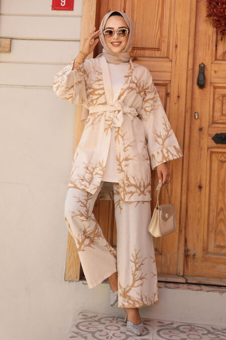 Modest Camel Dual Suit 12121C - NEVA STYLE