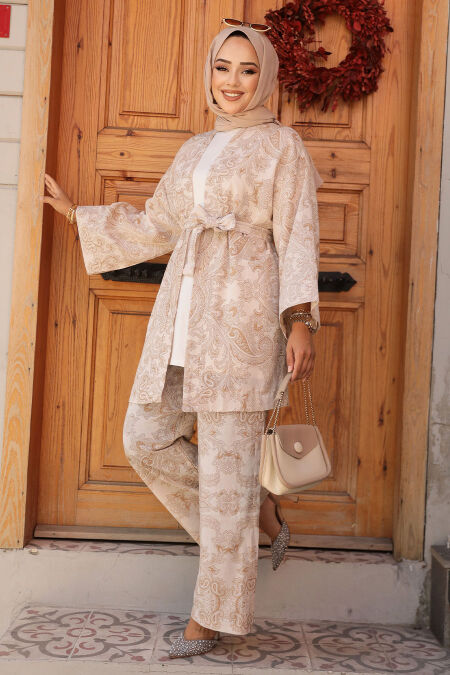 Modest Camel Dual Suit 12122C - NEVA STYLE