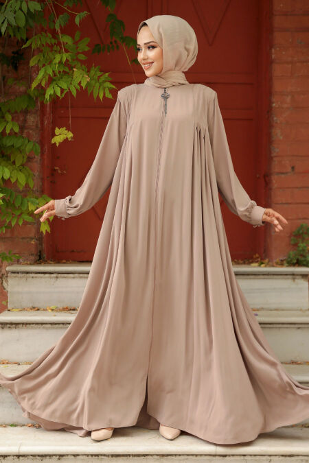Modest Camel Dubai Abaya 520180C - NEVA STYLE