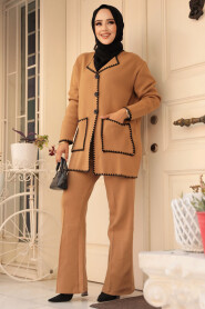 Modest Camel Knitwear Dual Suit 23304C - 2