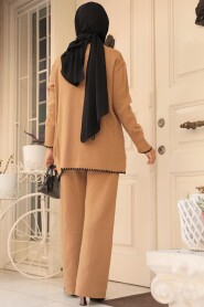 Modest Camel Knitwear Dual Suit 23304C - 4