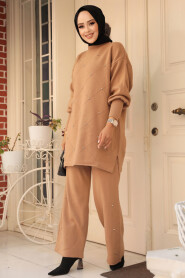 Modest Camel Knitwear Dual Suit 24101C - 2