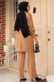 Modest Camel Knitwear Dual Suit 24101C - 3