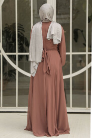 Modest Camel Plus Size Dress 25879C - 3