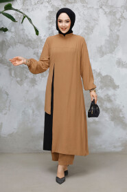 Modest Camel Plus Size Dual Suit 65881C - 2