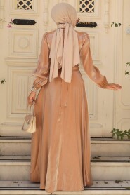 Modest Camel Prom Dress 23301C - 3