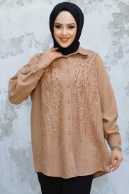 Modest Camel Shirt Top 45280C 