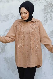 Modest Camel Shirt Top 45280C - 2