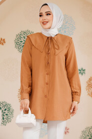 Modest Camel Shirt Top 70951C 