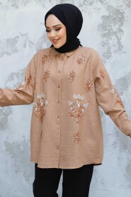 Modest Camel Shirt Tunic 45270C - 2