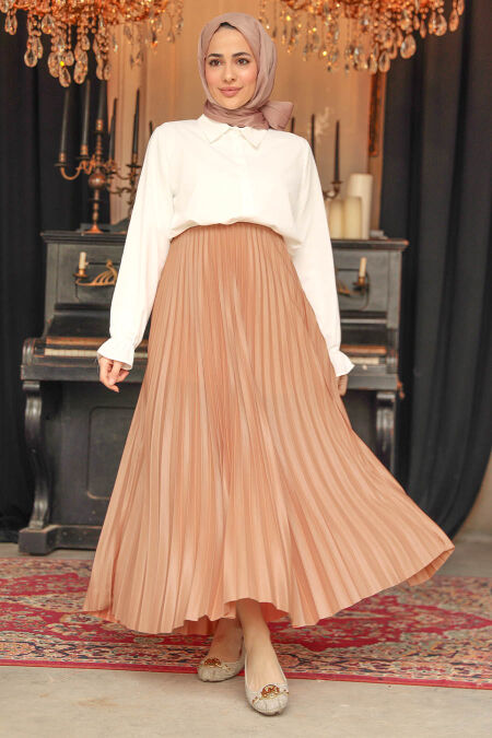 Modest Camel Skirt 9207C - NEVA STYLE