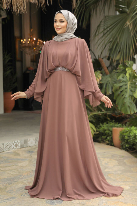 blue dress for baby girl Modern Muslim Woman's Sequins Two Piece Abaya