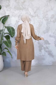 Modest Caramel Plus Size Dual Suit 51991KRML - 4