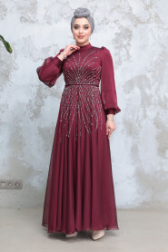 Modest Cherry Bridesmaid Dress 4953VSN - 2