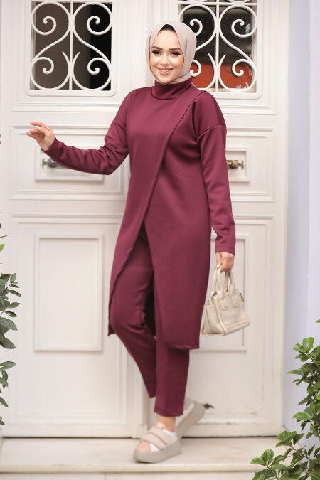 Modest Cherry Dual Suit 80012VSN - NEVA STYLE