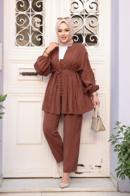 Modest Chocolate Dual Suit 19031CK - 2