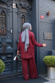 Modest Claret Red Dual Suit 19030BR - 3