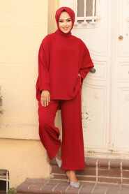 Modest Claret Red Dual Suit 40222BR - 2