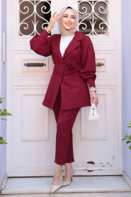 Modest Claret Red Dual Suit 61851BR - 1