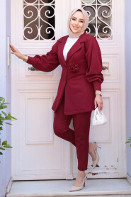 Modest Claret Red Dual Suit 61851BR - 2