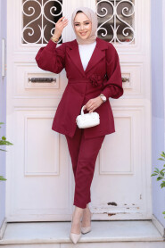 Modest Claret Red Dual Suit 61851BR - 3