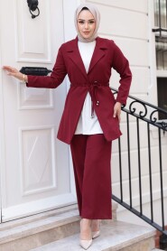 Modest Claret Red Dual Suit 62221BR - 3