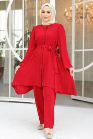 Modest Claret Red Dual Suit 65875BR - 2