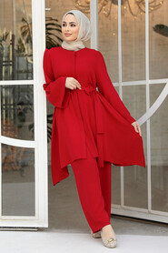 Modest Claret Red Dual Suit 65875BR - 1