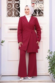 Blazer Burgundy Modest Two-Piece Set 76731BR - 1