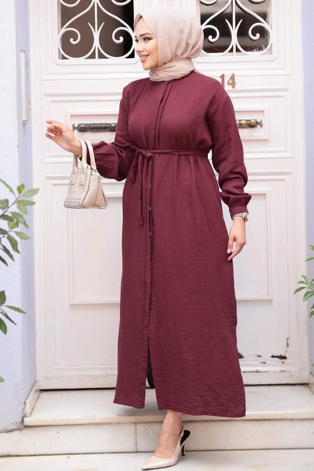 Modest Claret Red Tunic 19045BR - NEVA STYLE