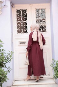 Modest Claret Red Tunic 19045BR - 5