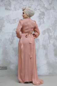 Modest Copper Bridal Dress 4934BKR - 4