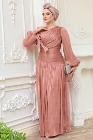 Modest Copper Evening Dress 53631BKR - 4
