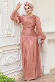 Modest Copper Evening Dress 53631BKR - 3