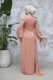 Modest Copper Prom Dress 48491BKR - 4