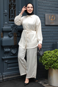 Modest Cream Dual Suit 4016KR - 3
