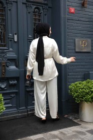 Modest Cream Dual Suit 4016KR - 4