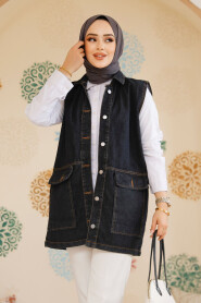 Modest Dark Antrasit Denim Vest 20444KANT - 1