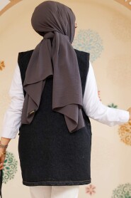 Modest Dark Antrasit Denim Vest 20444KANT - 5