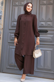 Modest Dark Brown Dual Suit 12172KKH - 1