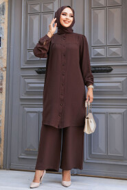 Modest Dark Brown Dual Suit 12172KKH - 2